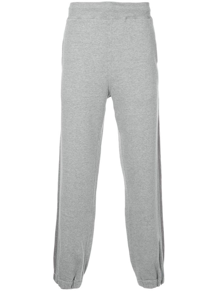 Unused Stripe Panel Track Pants - Grey