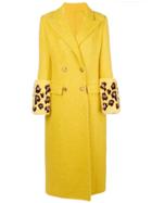 Ermanno Scervino Double Breasted Coat - Yellow