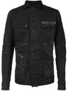 11 By Boris Bidjan Saberi Denim Jacket, Men's, Size: Small, Black, Cotton/polyurethane