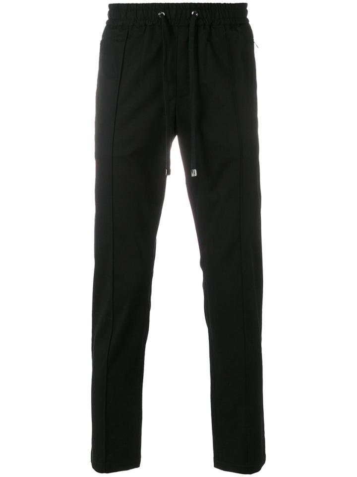 Dolce & Gabbana Straight Leg Jogging Trousers - Black