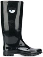 Chiara Ferragni Glitter Rainboots - Black