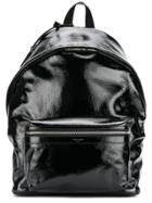 Saint Laurent Patent Backpack - Black