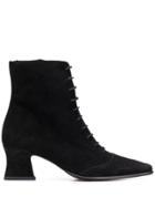 By Far Square Toe Boots - Black