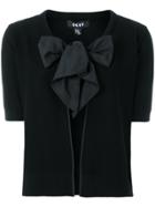 Dkny Tie Neck Cardigan - Black