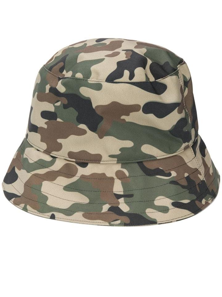 Manokhi Camouflage Print Hat - Green