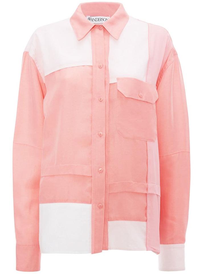 Jw Anderson Bubblegum Contrast Panel Shirt - Pink