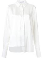 Gloria Coelho - Asymmetric Shirt - Women - Polyester/acetate - M, White, Polyester/acetate
