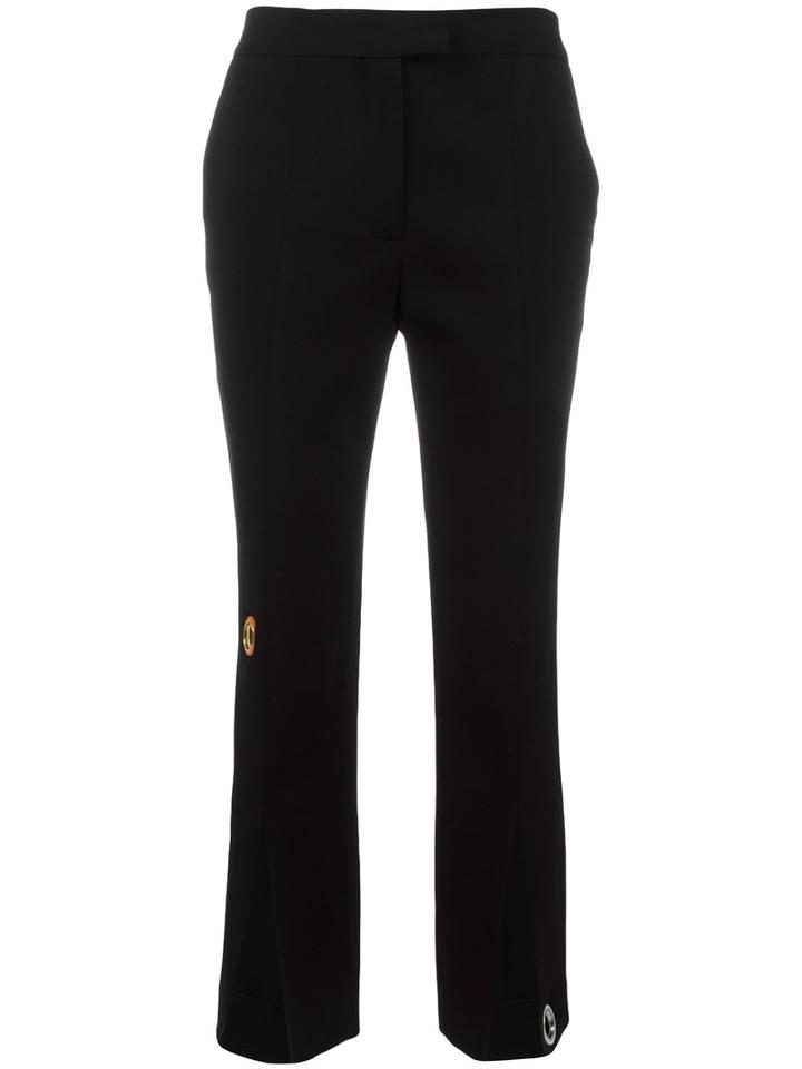 Christopher Kane - Split Ankle Trousers - Women - Spandex/elastane/viscose - 38, Women's, Black, Spandex/elastane/viscose