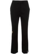Christopher Kane - Split Ankle Trousers - Women - Spandex/elastane/viscose - 38, Women's, Black, Spandex/elastane/viscose