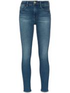 Frame Le High Straight Double Needle Skinny Jeans - Blue
