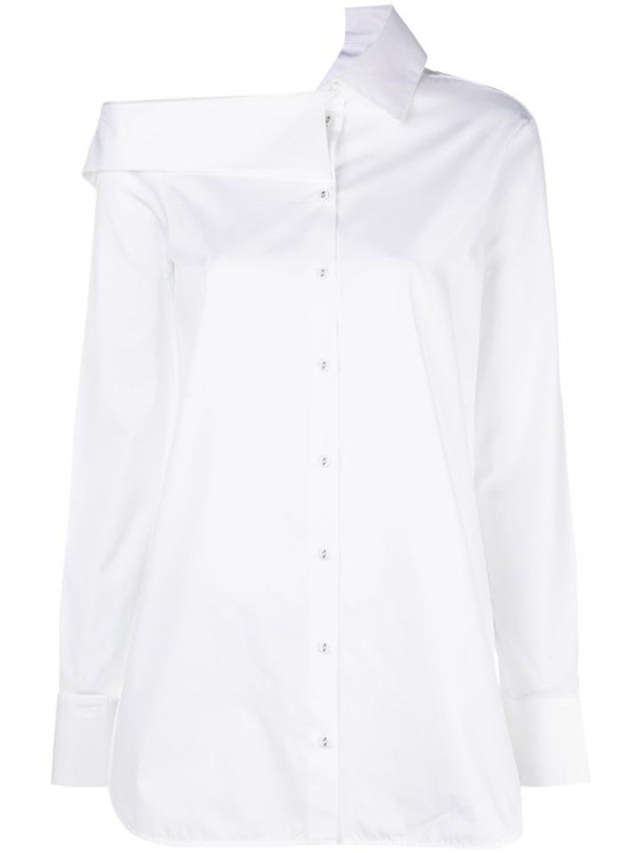 Victoria Victoria Beckham Asymmetric Long-sleeve Shirt - White