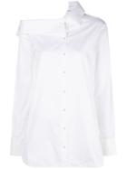 Victoria Victoria Beckham Asymmetric Long-sleeve Shirt - White