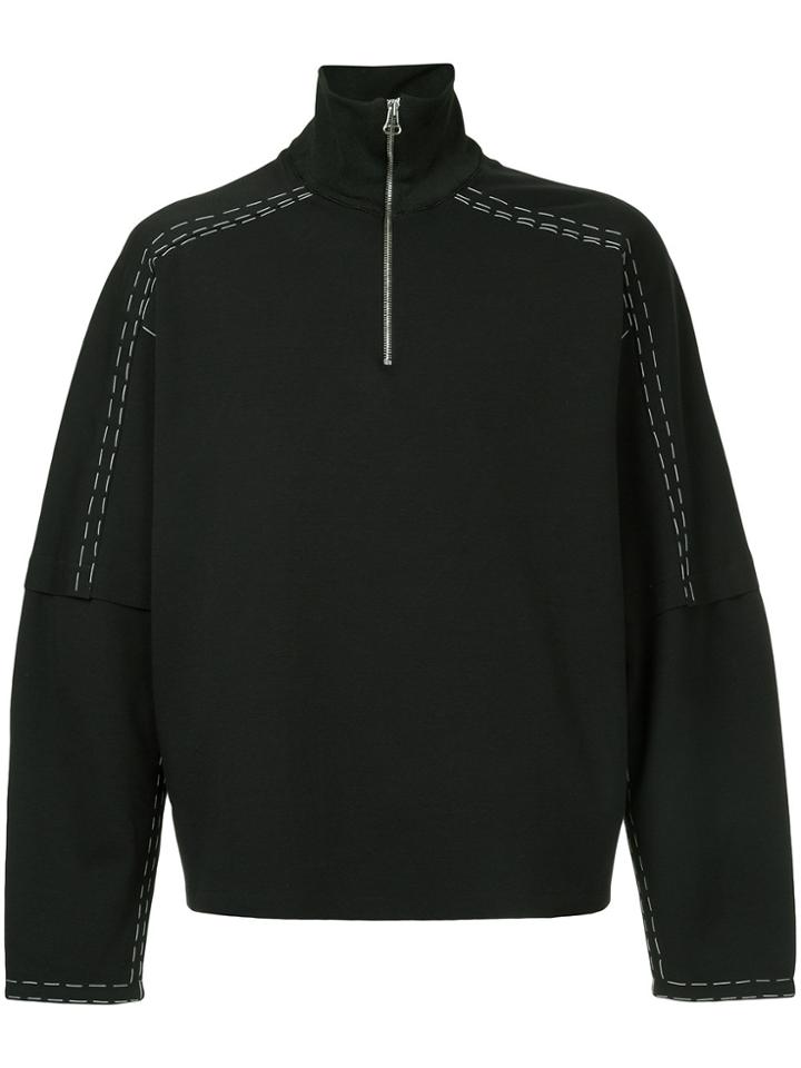 Oamc Exposed Stitch Detailing Jacket - Black