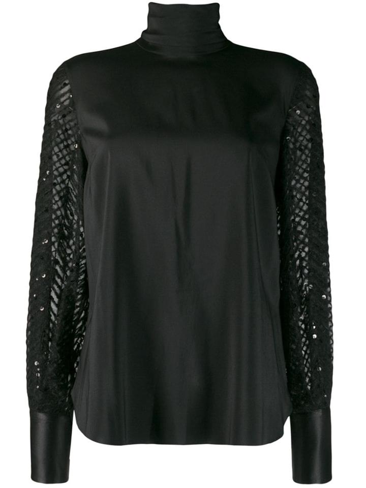 Brunello Cucinelli High Neck Blouse - Black