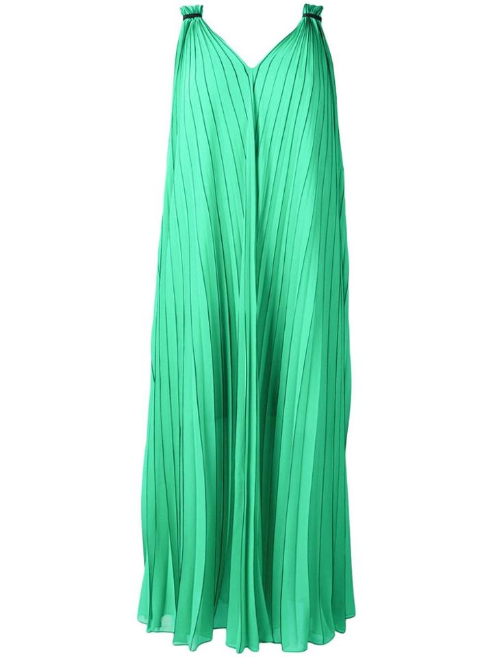 Escada Sport Pleated Flared Dress - Green