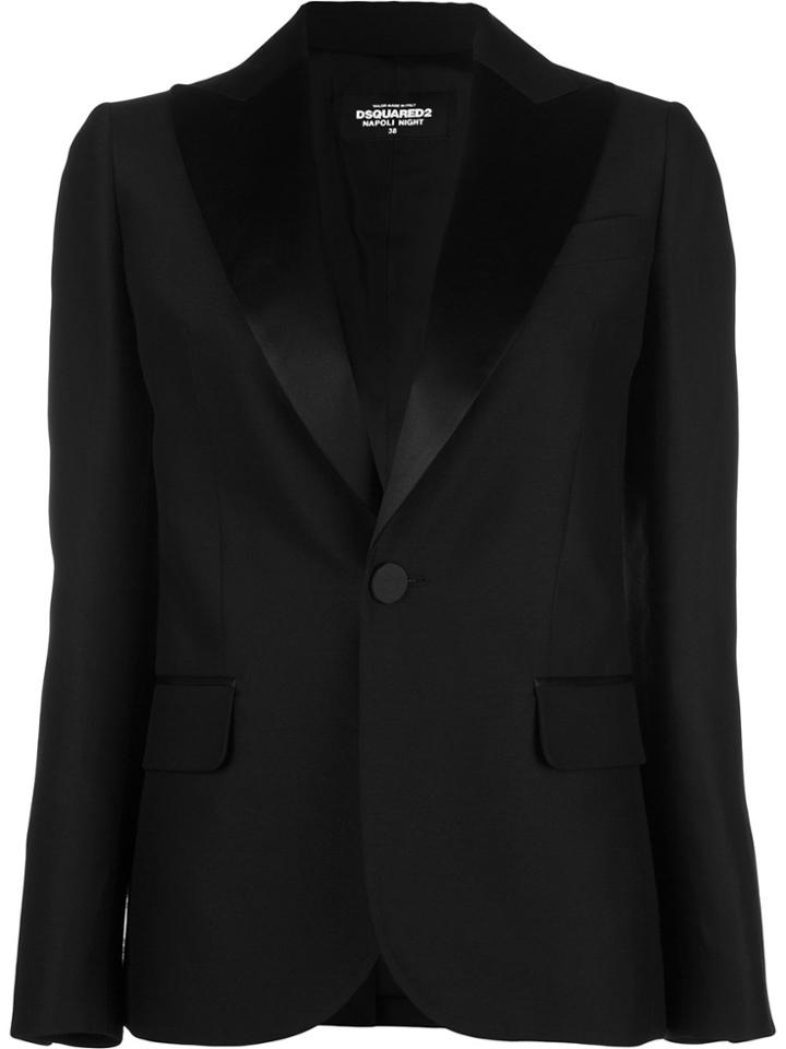 Dsquared2 Straight Fit Blazer - Black