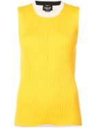 Calvin Klein 205w39nyc Ribbed Contrast Tank Top - Yellow & Orange