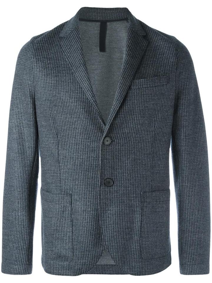 Harris Wharf London Patch Pockets Blazer, Men's, Size: 50, Blue, Virgin Wool