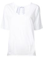 Astraet - V-neck T-shirt - Women - Cotton - One Size, White, Cotton