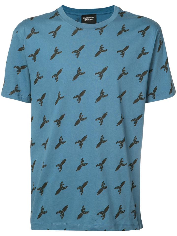 Christopher Raeburn - Rocket Mascot T-shirt - Men - Cotton - M, Blue, Cotton