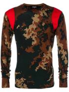 Dsquared2 Camouflage Print Jumper - Brown
