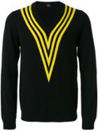 Mp Massimo Piombo V Panel Jumper - Black