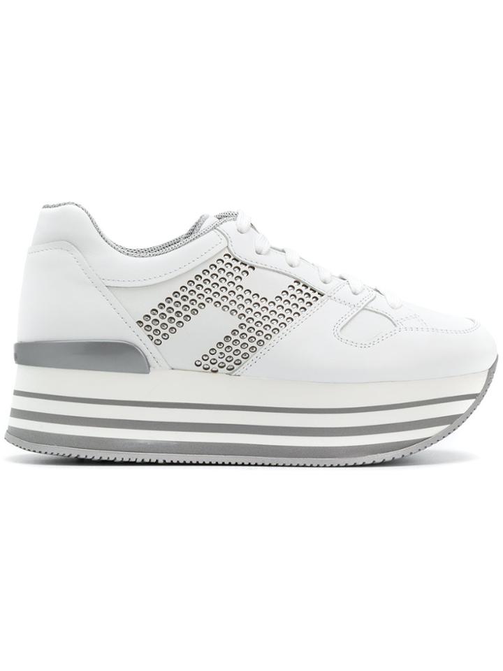 Hogan Maxi Platform Sneakers - White