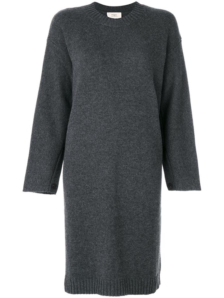 Ports 1961 Midi Sweater Dress - Grey