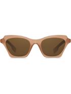 Burberry Eyewear Butterfly Frame Sunglasses - Brown