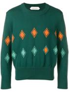 Namacheko Diamond Intarsia Sweater - Green