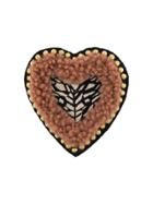 Yves Salomon Meteo Embellished Heart Brooch - Pink & Purple