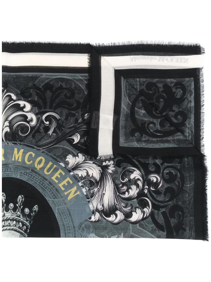 Alexander Mcqueen Hope And Promise Scarf - Black