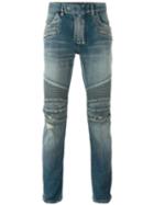 Balmain Biker Jeans, Men's, Size: 31, Blue, Cotton/polyurethane