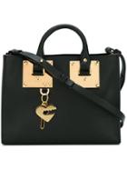 Sophie Hulme Small 'albion' Square Tote - Black