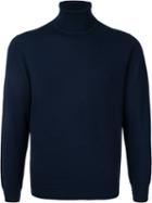 Gieves & Hawkes - High Neck Sweatshirt - Men - Wool - M, Blue, Wool