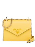 Prada Monochrome Saffiano Leather Bag - Yellow