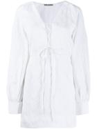 Jourden Lolita Cut-out Shoulder Dress - White