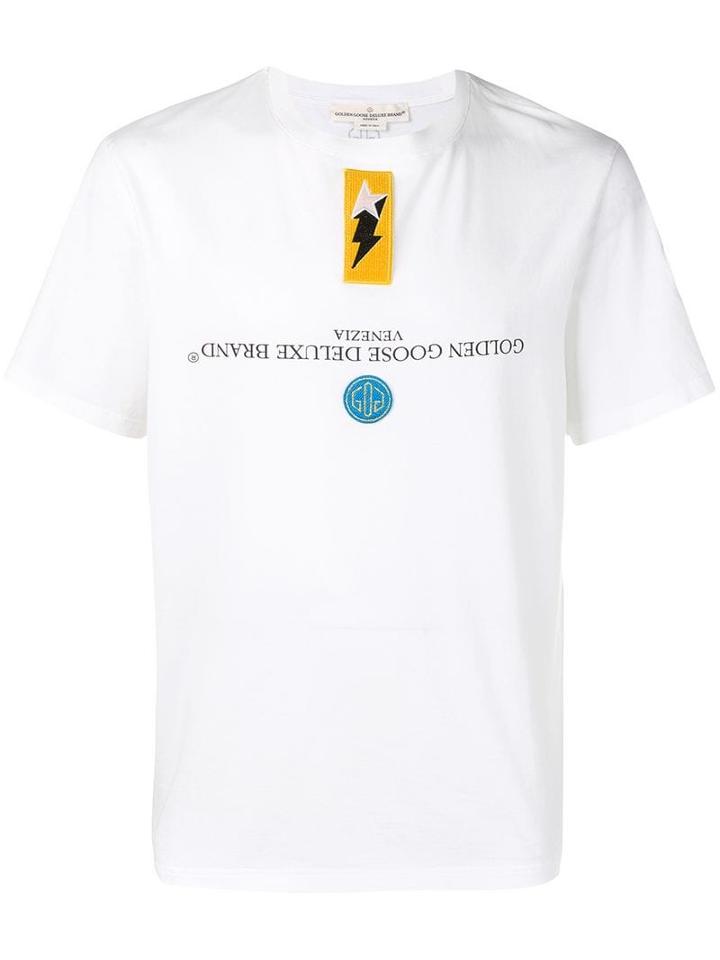 Golden Goose Patch Detail T-shirt - White