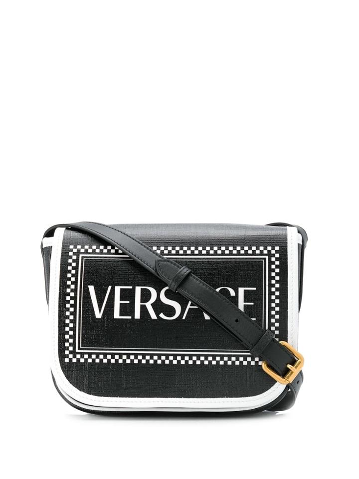 Versace 90s Vintage Logo Cross-body Bag - Black