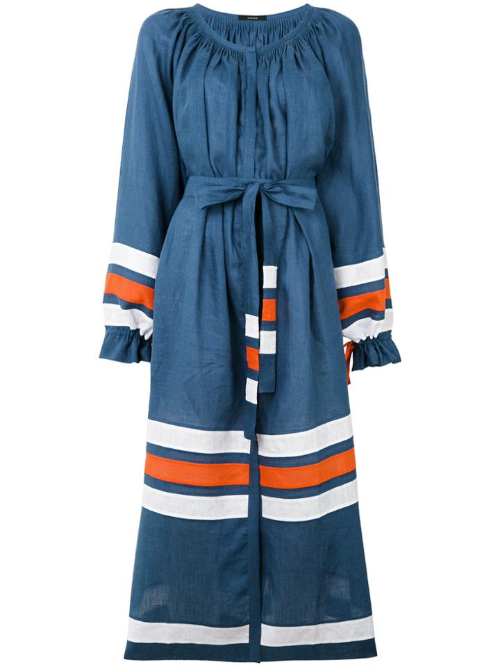 Vita Kin Striped Maxi Dress - Blue