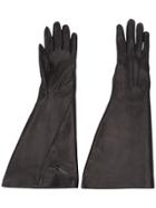 Victoria Beckham Folded Gloves - Black