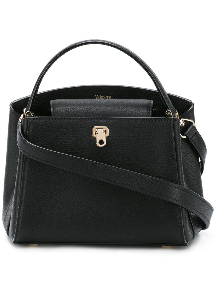 Valextra 'micro Brera' Shoulder Bag, Women's, Black, Leather