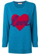 Twin-set Love Heart Jumper - Blue