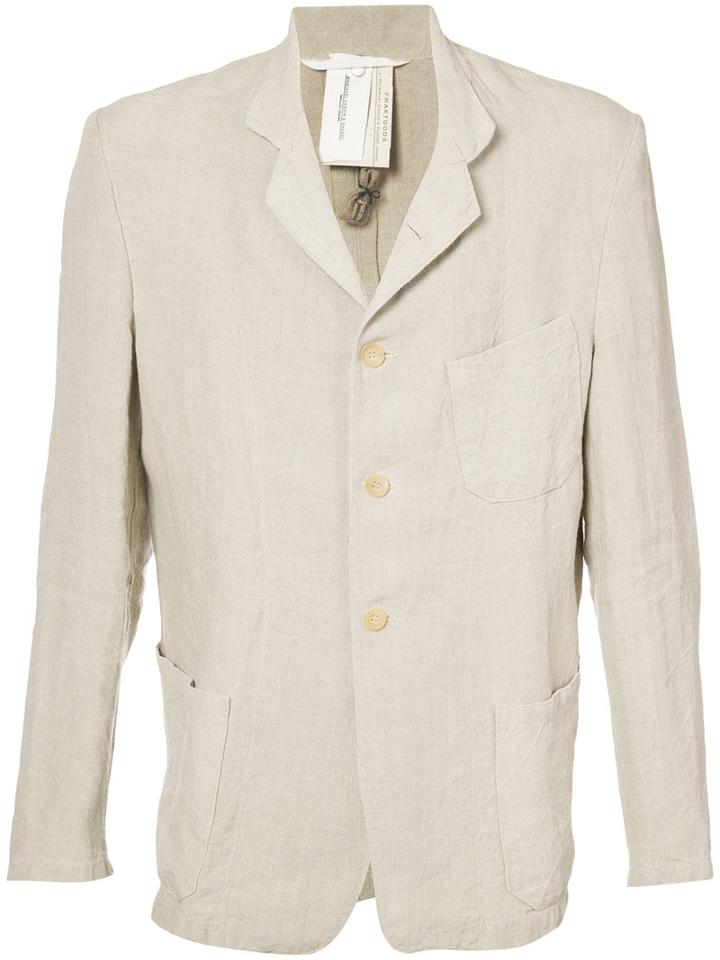 Horisaki Design & Handel - Raw Flax Blazer - Unisex - Linen/flax - 2, Nude/neutrals, Linen/flax