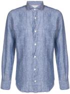 Eleventy Straight-fit Shirt - Blue