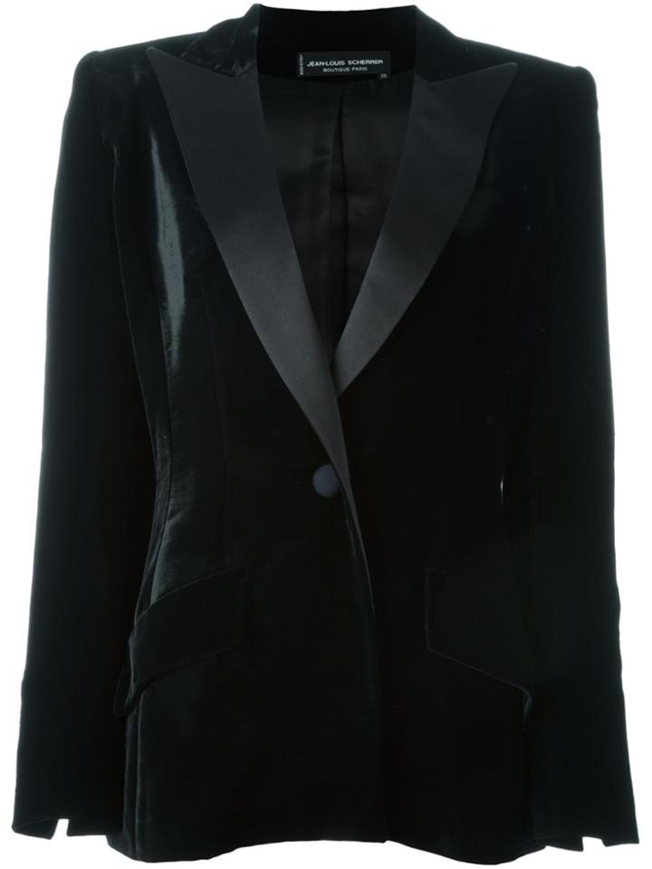 Jean Louis Scherrer Vintage Velvet Evening Jacket - Black