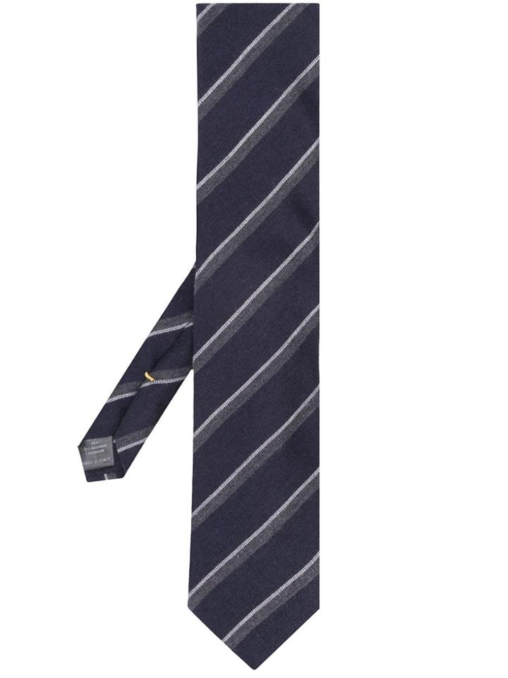 Canali Cashmere Tie - Blue
