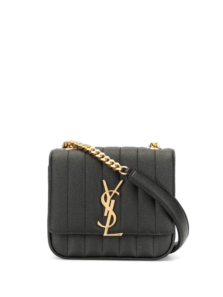 Saint Laurent Vicky Small Shoulder Bag - Black