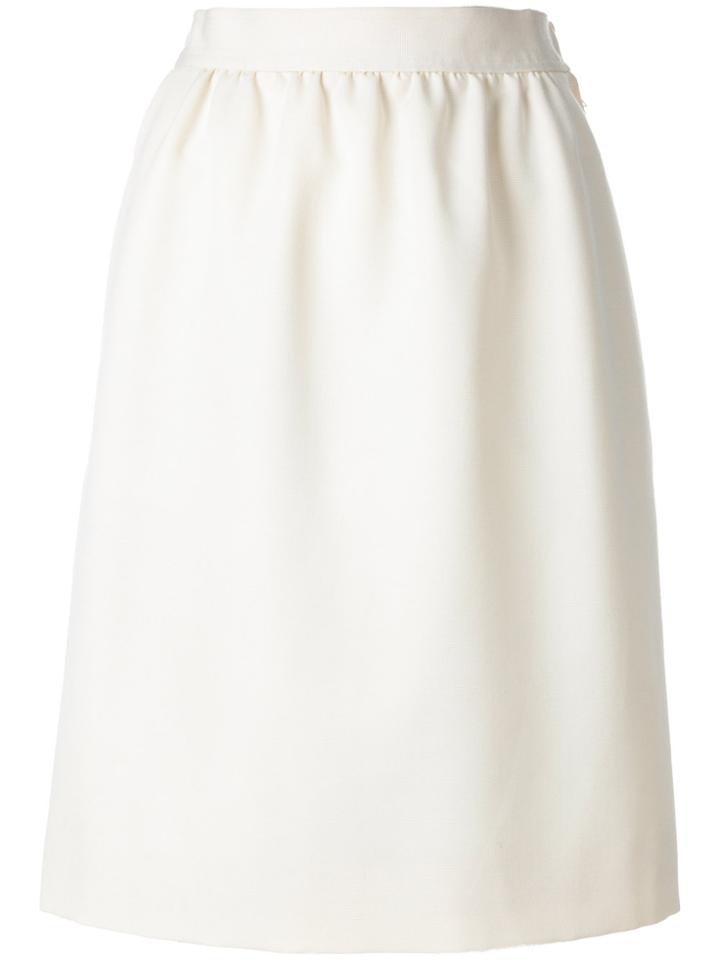 Yves Saint Laurent Vintage Gathered Skirt - Nude & Neutrals
