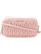 Miu Miu Matelassé Cross-body Bag - Pink & Purple